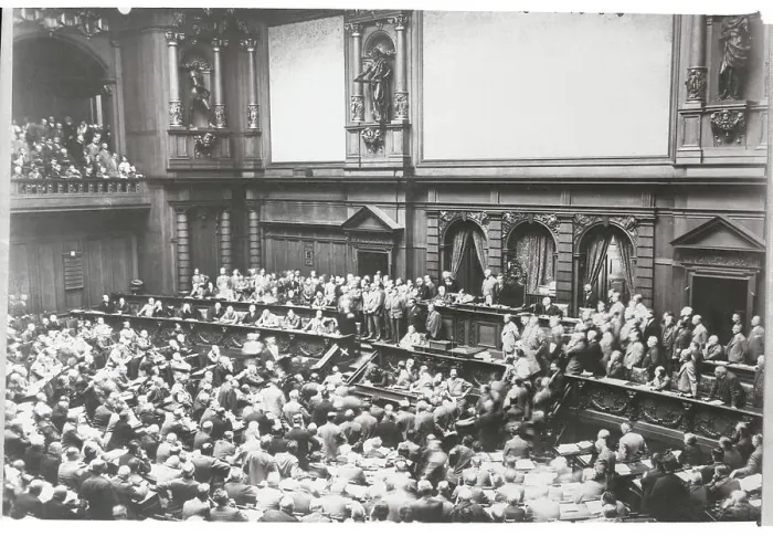 Framed Print : Chancellor Bruening Addressing Reichstag Framed Print : Chancellor Bruening Addressing Reichstag