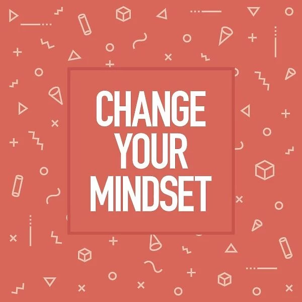 Change Your Mindset. Inspiring Creative Motivation Quote Poster Template. Vector Typography - Illustration