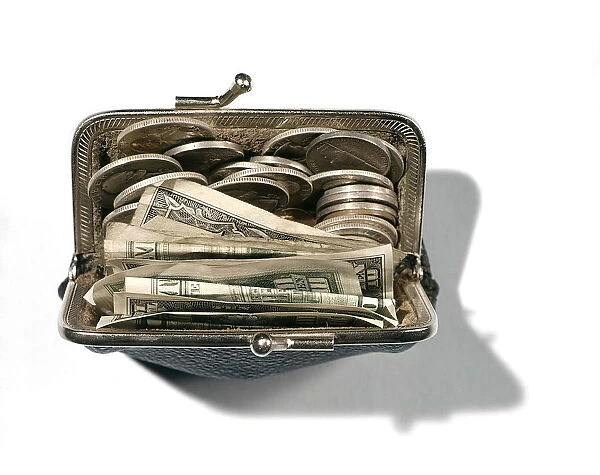 Change Purse With Bills And Coins