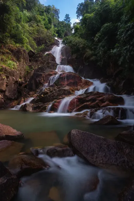 Framed Print : Chanthaburi Krating Waterfall Framed Print : Chanthaburi Krating Waterfall