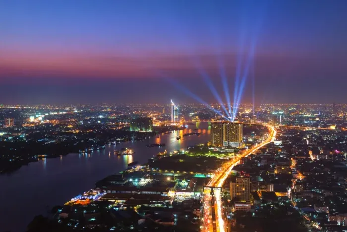 Framed Print : Chaopraya River in Bangkok