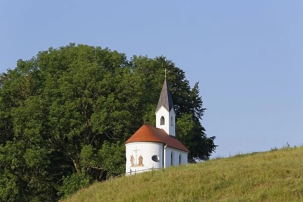 Chapel, Eyrain, Irschenberg, Oberland, Upper Bavaria, Bavaria, Germany