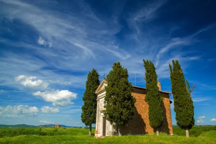 Framed Print : Chapel of our Lady of Vitaleta in San Quirico d Or