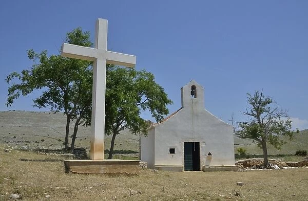Chapel of Mary of Tarac, 17th century, Adriatic Sea, Kornati, Kornati Islands, Kornati Islands National Park, Croatia