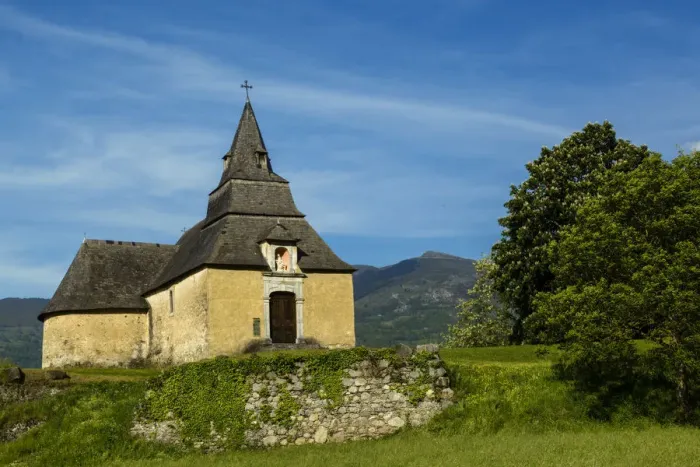 Framed Print : The chapel of Pietat at Saint Savin, Hautes Pyrenees, France Framed Print : The chapel of Pietat at Saint Savin, Hautes Pyrenees, France