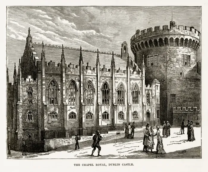 Framed Print : Chapel Royal, Dublin Castle, Dublin, Ireland Victorian Engraving, Circa 1840 Framed Print : Chapel Royal, Dublin Castle, Dublin, Ireland Victorian Engraving, Circa 1840