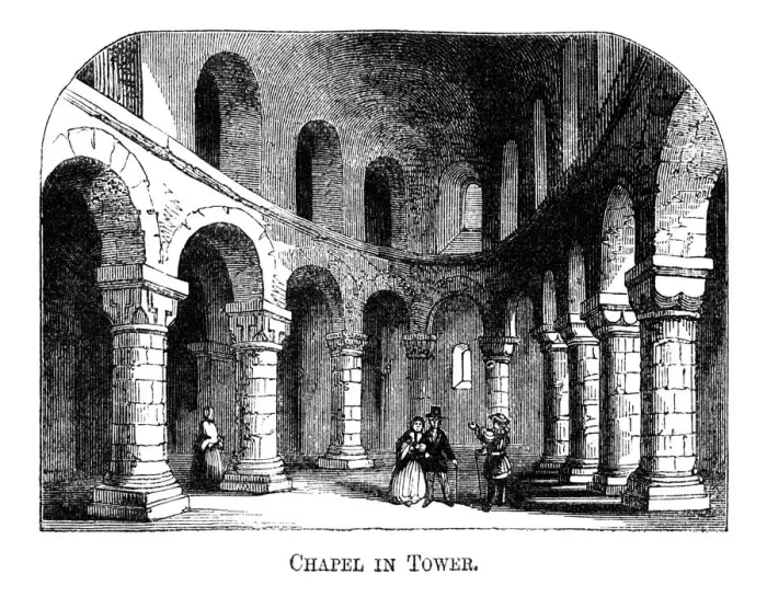Framed Print : Chapel in the Tower of London (1871 engraving) Framed Print : Chapel in the Tower of London (1871 engraving)