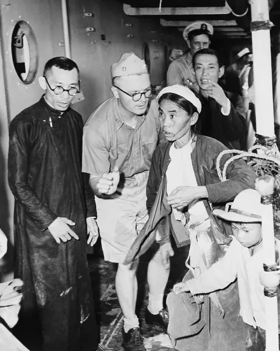 Framed Print : Chaplain Acting As Vietnamese Interprete