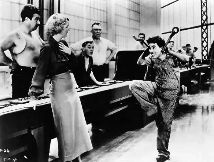 Framed Print : Chaplin's Mad Scene in Modern Times Framed Print : Chaplin's Mad Scene in Modern Times