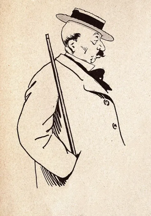 Framed Print : Character sketch of mature man wearing boater hat, French 1890s, 19th Century Framed Print : Character sketch of mature man wearing boater hat, French 1890s, 19th Century