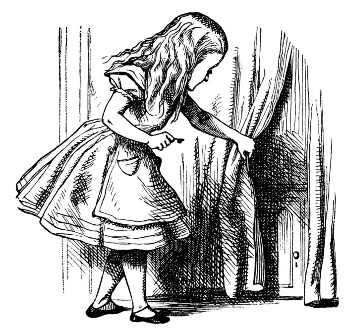 Framed Print : Characters, Imagination, Alice in Wonderland, For Children, Illustration and Painting