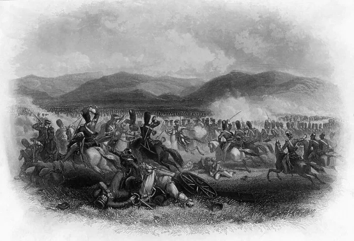 Framed Print : Charge Of Cavalry; Illust