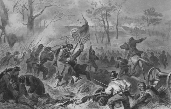 Framed Print : Charge on Fort Donelson Framed Print : Charge on Fort Donelson