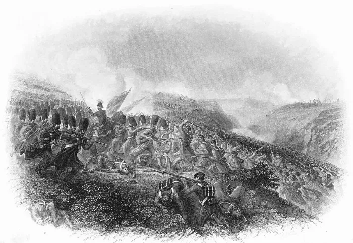 Framed Print : Charge of the Guards at the Battle of Inkermann Framed Print : Charge of the Guards at the Battle of Inkermann