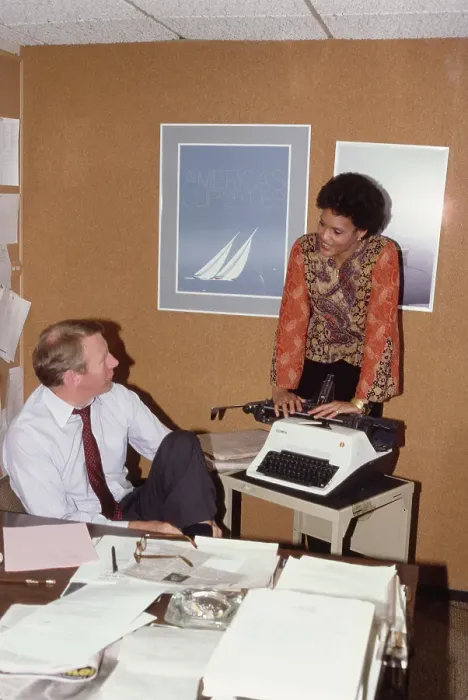 Framed Print : Charlayne Hunter-Gault And Robert McNeil Framed Print : Charlayne Hunter-Gault And Robert McNeil