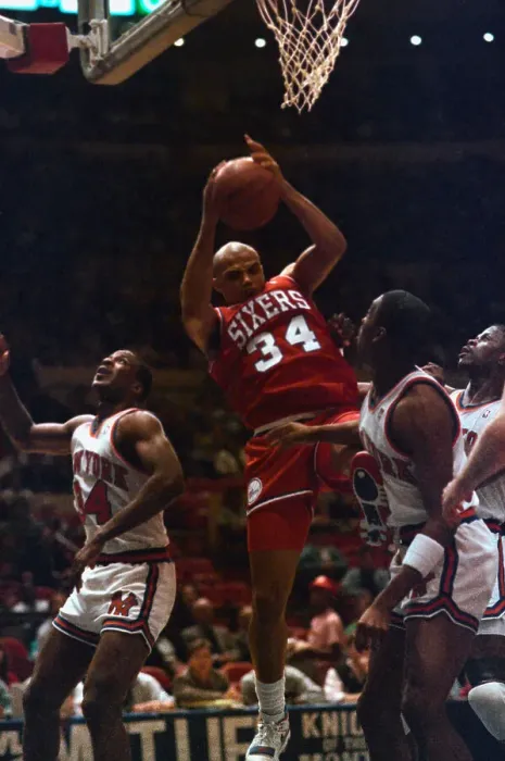 Framed Print : Charles Barkley Shooting Ball Framed Print : Charles Barkley Shooting Ball