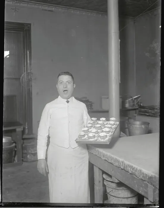 Framed Print : Charles Boccia Holding Cakes Framed Print : Charles Boccia Holding Cakes