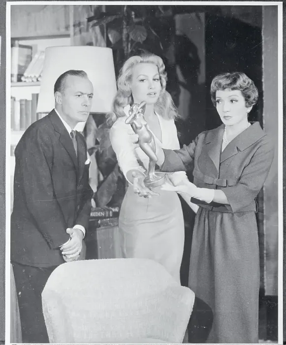 Framed Print : Charles Boyer, Julie Newmar and Claudette Colbert Framed Print : Charles Boyer, Julie Newmar and Claudette Colbert