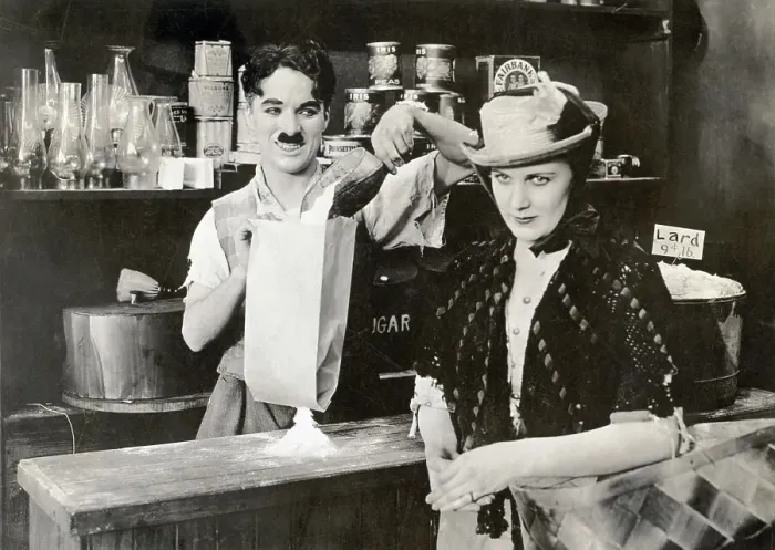 Framed Print : Charles Chaplin In Sunnyside