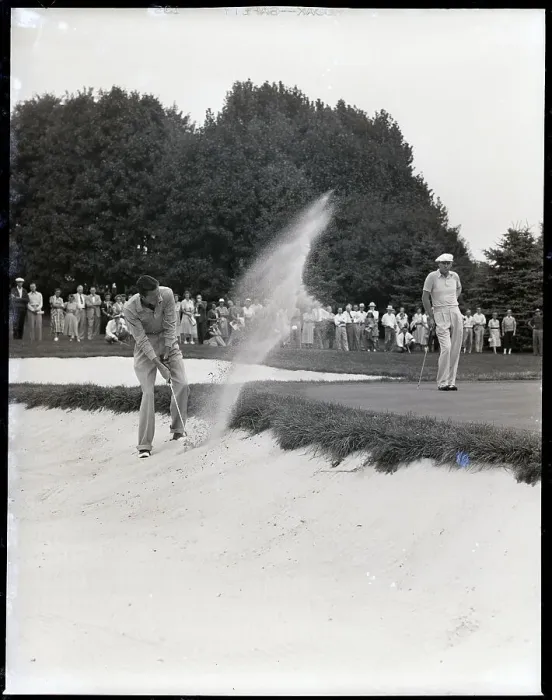 Framed Print : Charles Coe Chipping from Sand Trap Framed Print : Charles Coe Chipping from Sand Trap