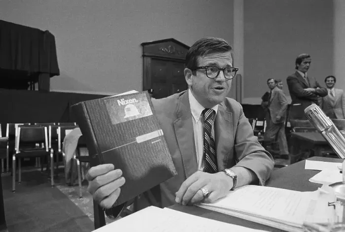 Framed Print : Charles Colson With Book, Decal Framed Print : Charles Colson With Book, Decal