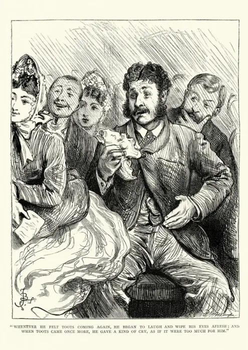 Framed Print : Charles Dickens he began to laugh and wipe his eyes Framed Print : Charles Dickens he began to laugh and wipe his eyes
