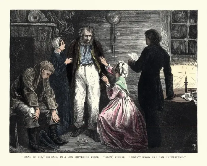 Framed Print : Charles Dickens - David Copperfield - Mr Micawber Framed Print : Charles Dickens - David Copperfield - Mr Micawber