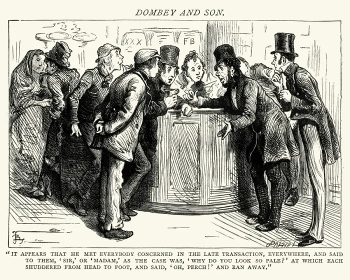Framed Print : Charles Dickens - Dombey and Son Framed Print : Charles Dickens - Dombey and Son