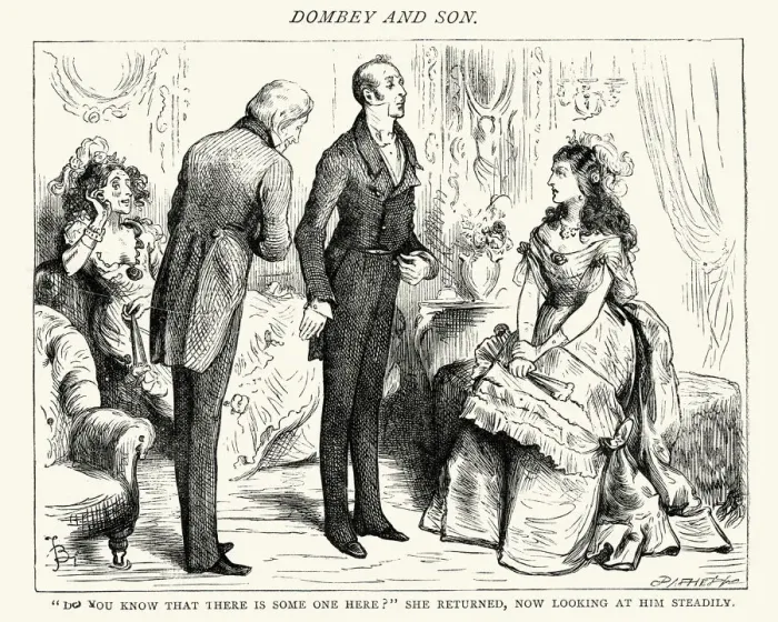 Framed Print : Charles Dickens - Dombey and Son Framed Print : Charles Dickens - Dombey and Son