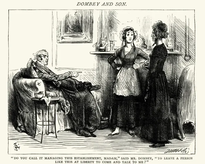 Framed Print : Charles Dickens - Dombey and Son Framed Print : Charles Dickens - Dombey and Son