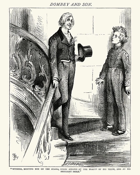 Charles Dickens - Dombey and Son Withers on the stairs