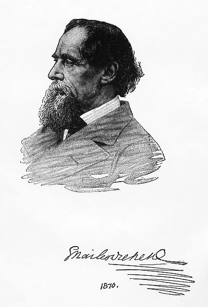 Charles Dickens Engraving