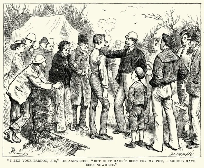 Framed Print : Charles Dickens - I beg your pardon, sir Framed Print : Charles Dickens - I beg your pardon, sir