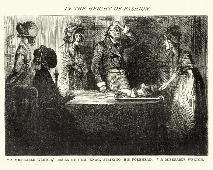 Framed Print : Charles Dickens, Nicholas Nickleby, miserable wretch, exclaimed Mr Knag Framed Print : Charles Dickens, Nicholas Nickleby, miserable wretch, exclaimed Mr Knag