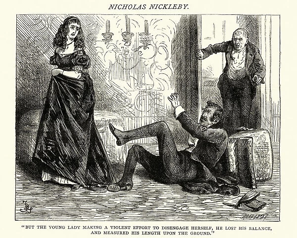 Charles Dickens, Nicholas Nickleby, he lost his balance