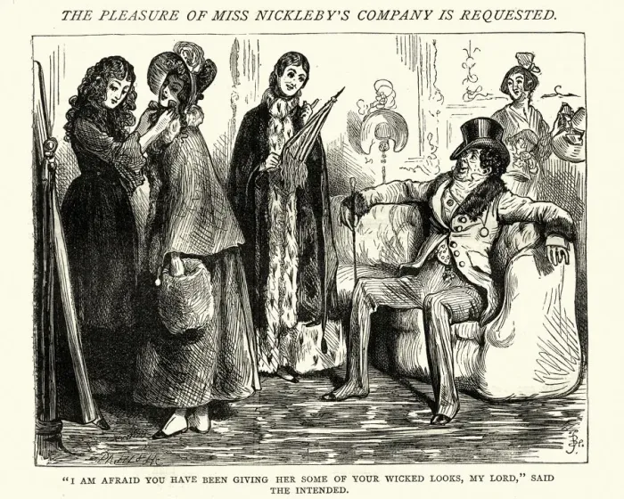 Framed Print : Charles Dickens, Nicholas Nickleby, your wicked looks Framed Print : Charles Dickens, Nicholas Nickleby, your wicked looks