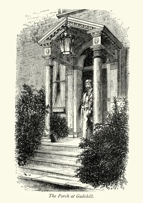 Framed Print : Charles Dickens Porch at Gads Hill Place Framed Print : Charles Dickens Porch at Gads Hill Place