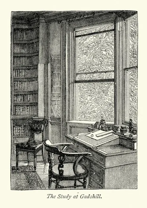 Framed Print : Charles Dickens study at Gads Hill Place Framed Print : Charles Dickens study at Gads Hill Place