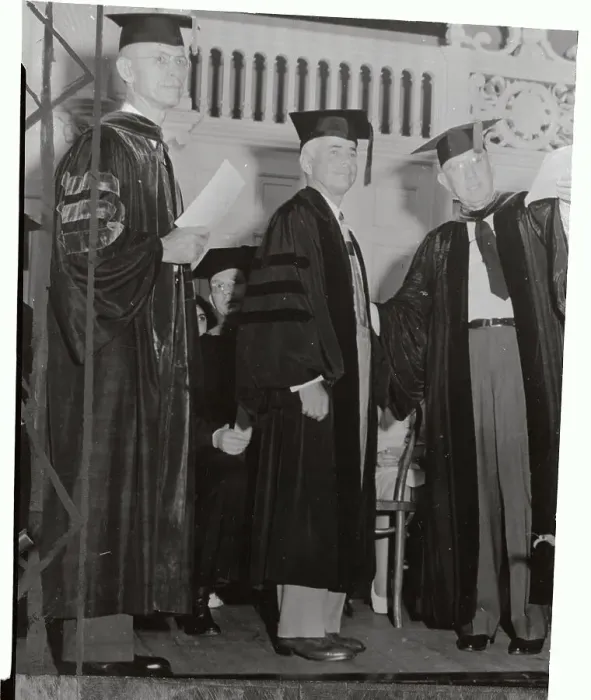 Framed Print : Charles E. Merrill Receiving Honorary Degree