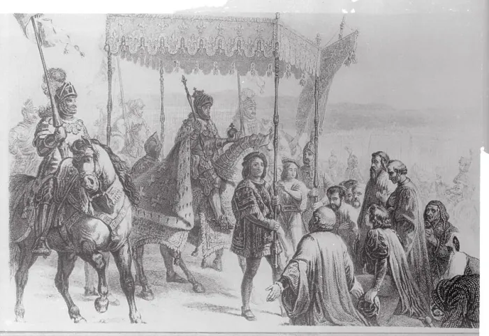 Framed Print : Charles the Eighth and Soldiers on Horseback Framed Print : Charles the Eighth and Soldiers on Horseback