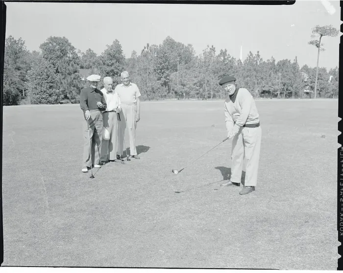 Framed Print : Charles Evans Playing Golf Framed Print : Charles Evans Playing Golf