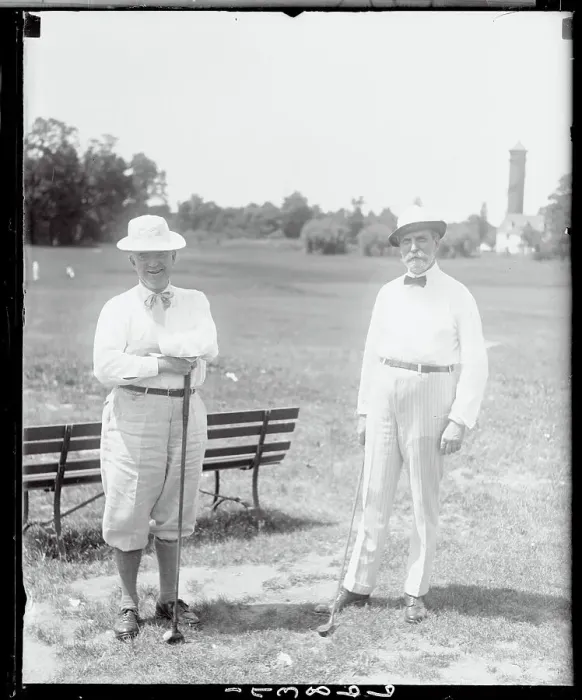 Framed Print : Charles F. Hughes and Henry Wallace on Golf Course Framed Print : Charles F. Hughes and Henry Wallace on Golf Course