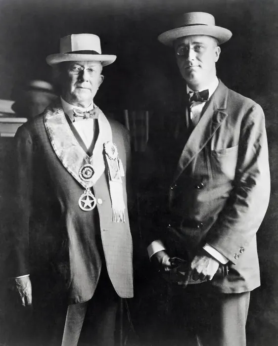 Framed Print : Charles F. Murphy and FDR