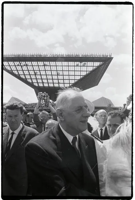 Framed Print : Charles De Gaulle at World Expo Framed Print : Charles De Gaulle at World Expo