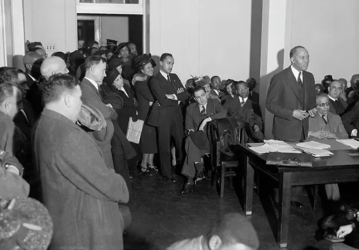 Framed Print : Charles Houston Voicing His Protest