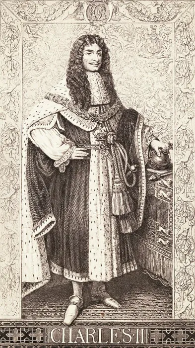 Framed Print : Charles II of England in Royal Robe Framed Print : Charles II of England in Royal Robe