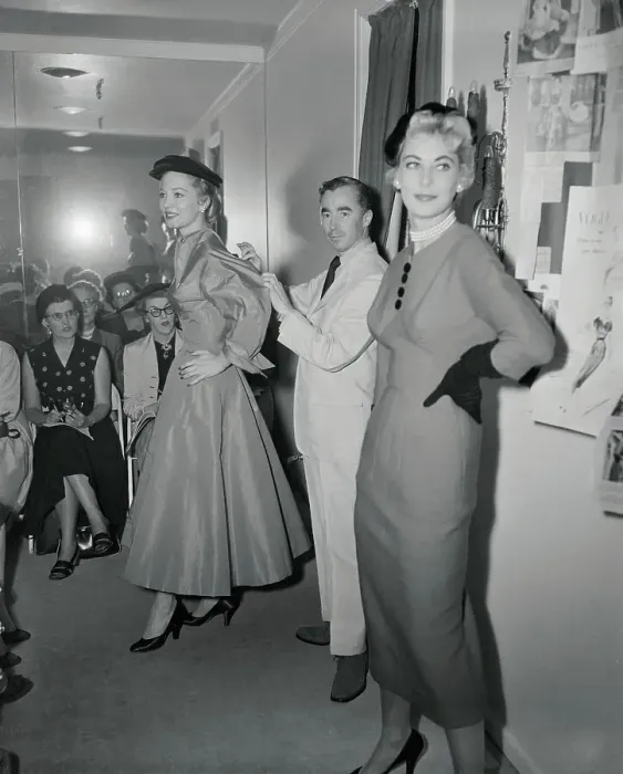 Framed Print : Charles James with Models Framed Print : Charles James with Models