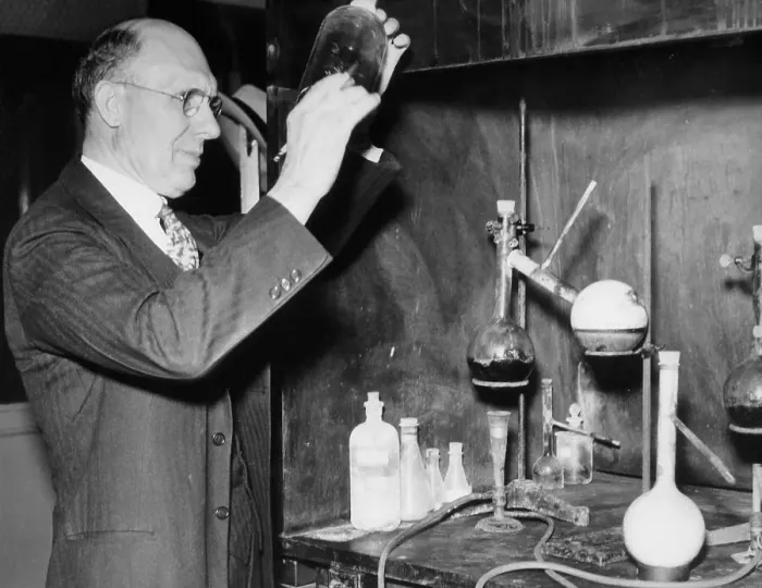Framed Print : Charles Kettering in Research Lab Framed Print : Charles Kettering in Research Lab