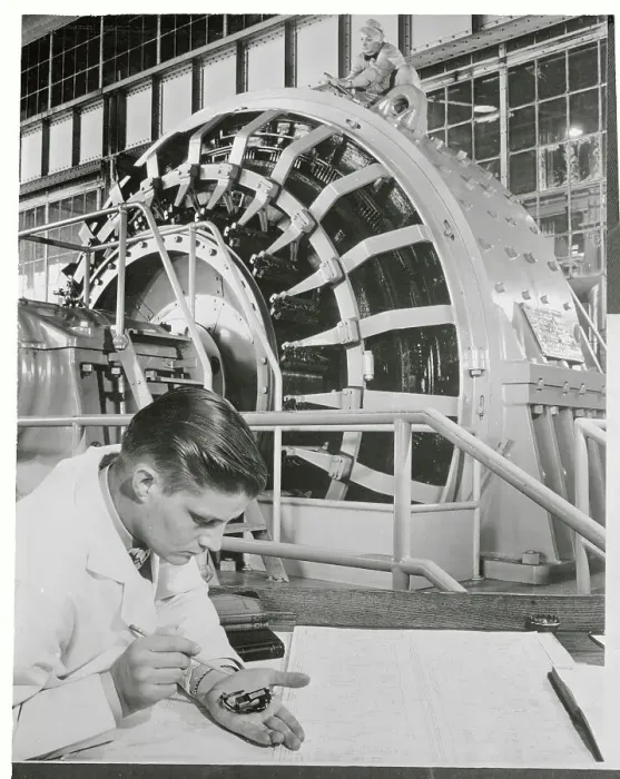 Framed Print : Charles L. Vaughan Showing a Motor Framed Print : Charles L. Vaughan Showing a Motor