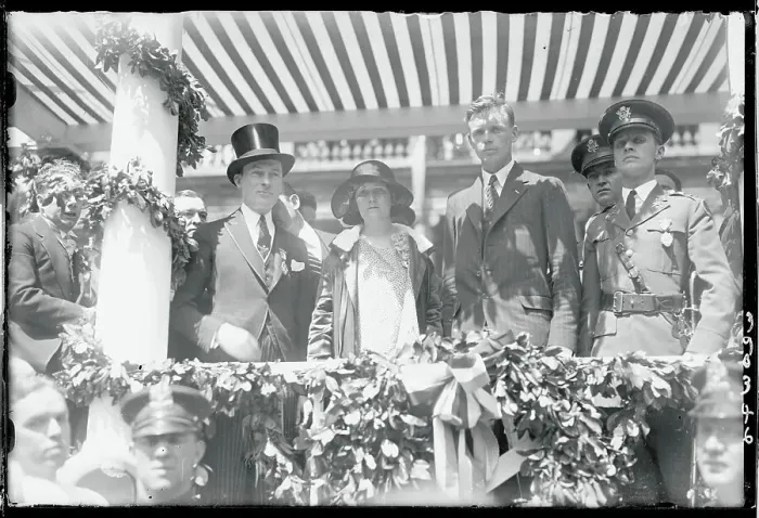 Framed Print : Charles Lindbergh Arriving at City Hall Framed Print : Charles Lindbergh Arriving at City Hall